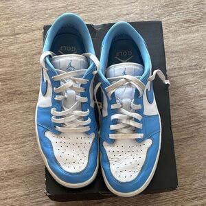 Air Jordan Low Golf - Nike Men's Blue and White golf Sneakers